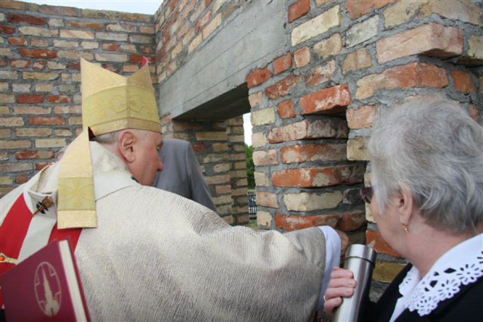 Wmurowanie kamienia węgielnego pod nowy kościół w Białymstoku