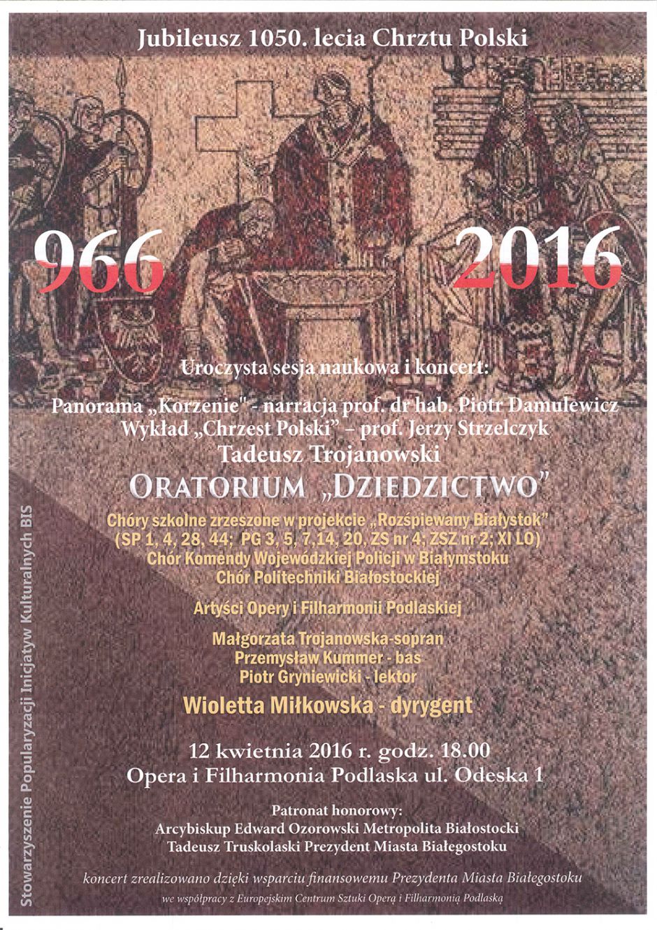 Sesja naukowa i koncert z okazji 1050. rocznicy Chrztu Polski