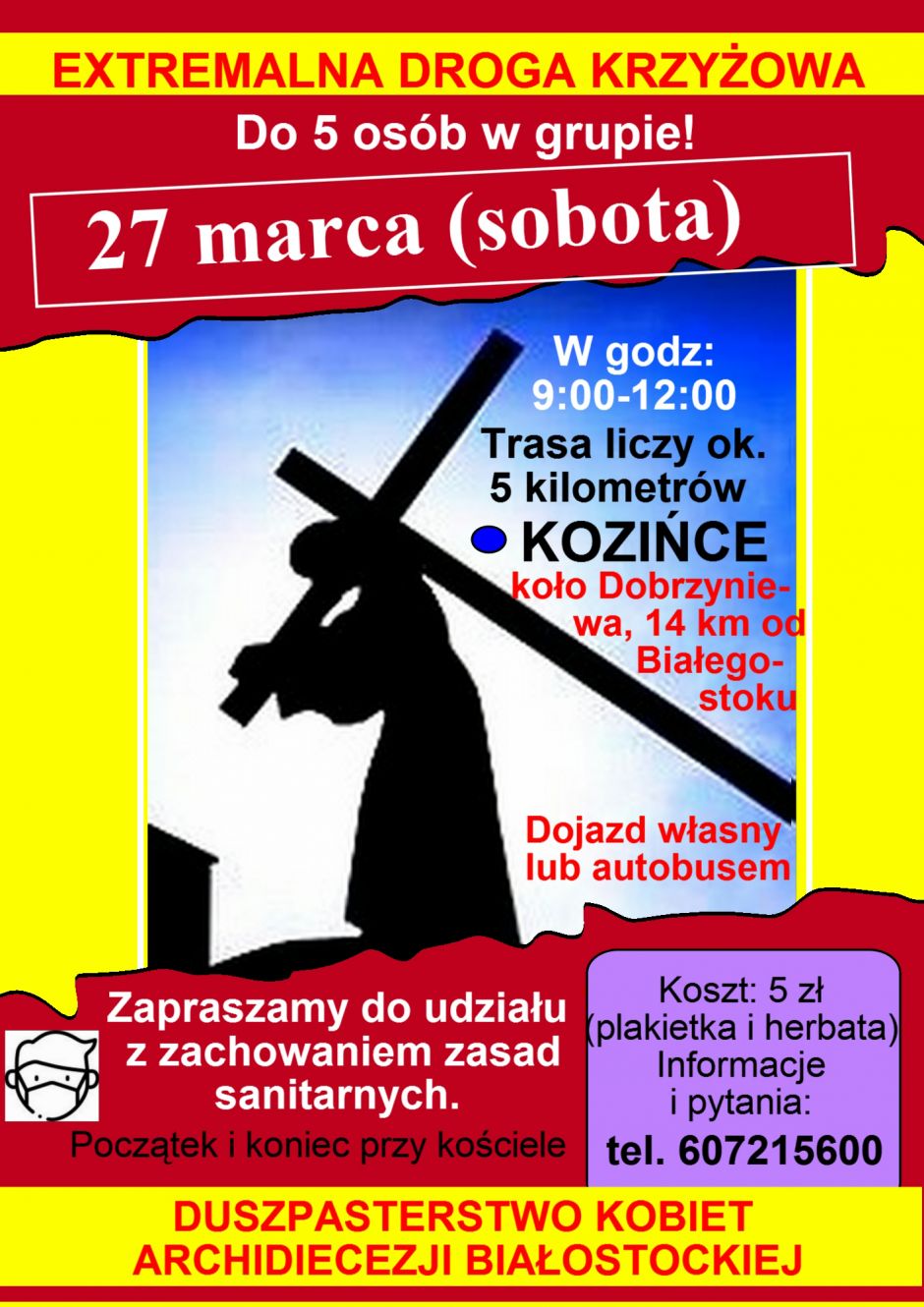 Ekstremalna Droga Krzyżowa w parafii Kozińce