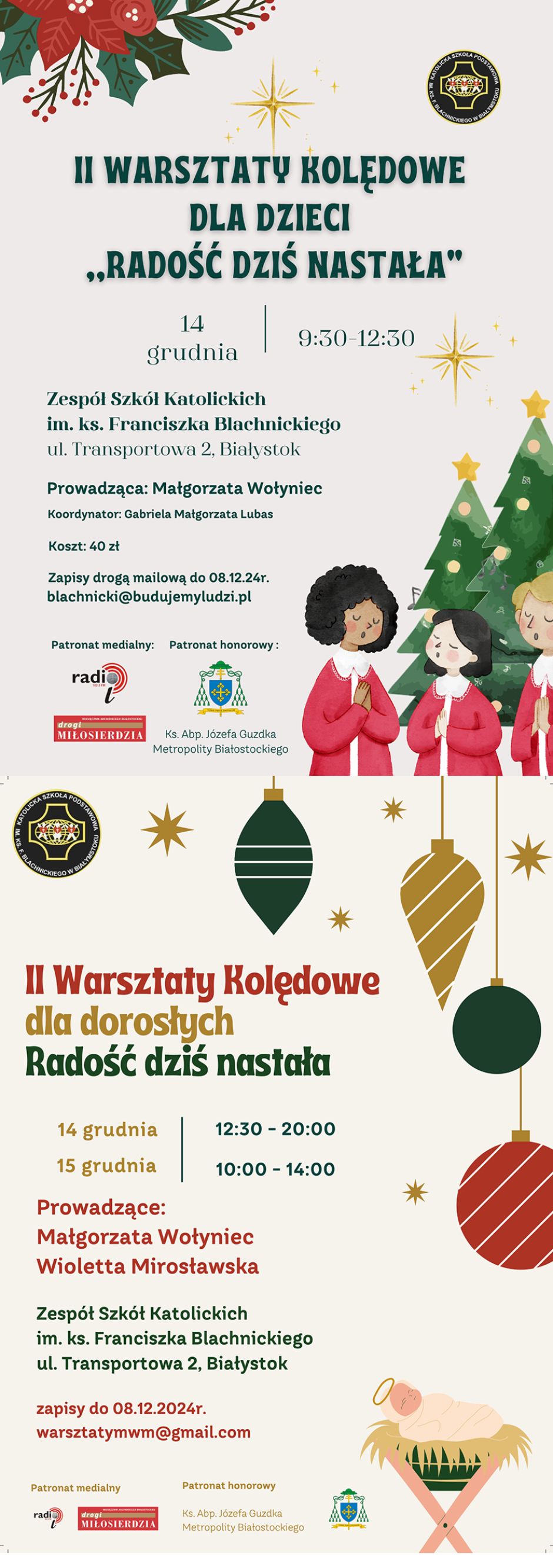 Międzypokoleniowe Warsztaty Kolędowe „Radość dziś nastała!”