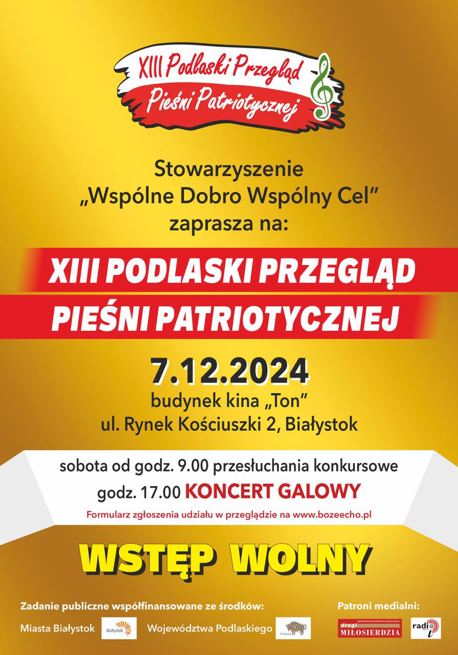 XIII Podlaski Przegląd Pieśni Patriotycznej