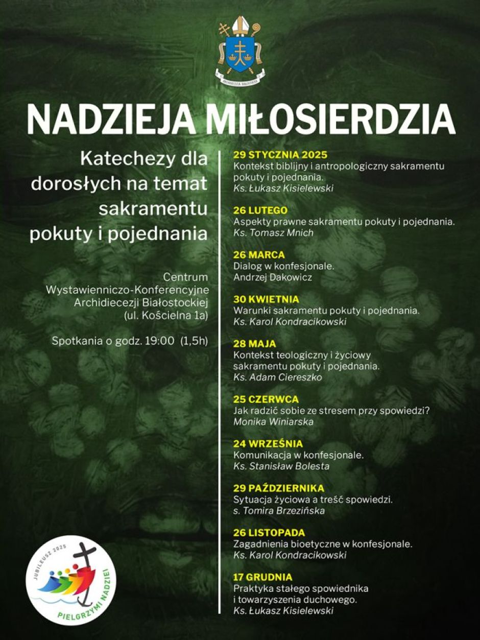 „Nadzieja Miłosierdzia” - katechezy dla dorosłych w Roku Jubileuszowym