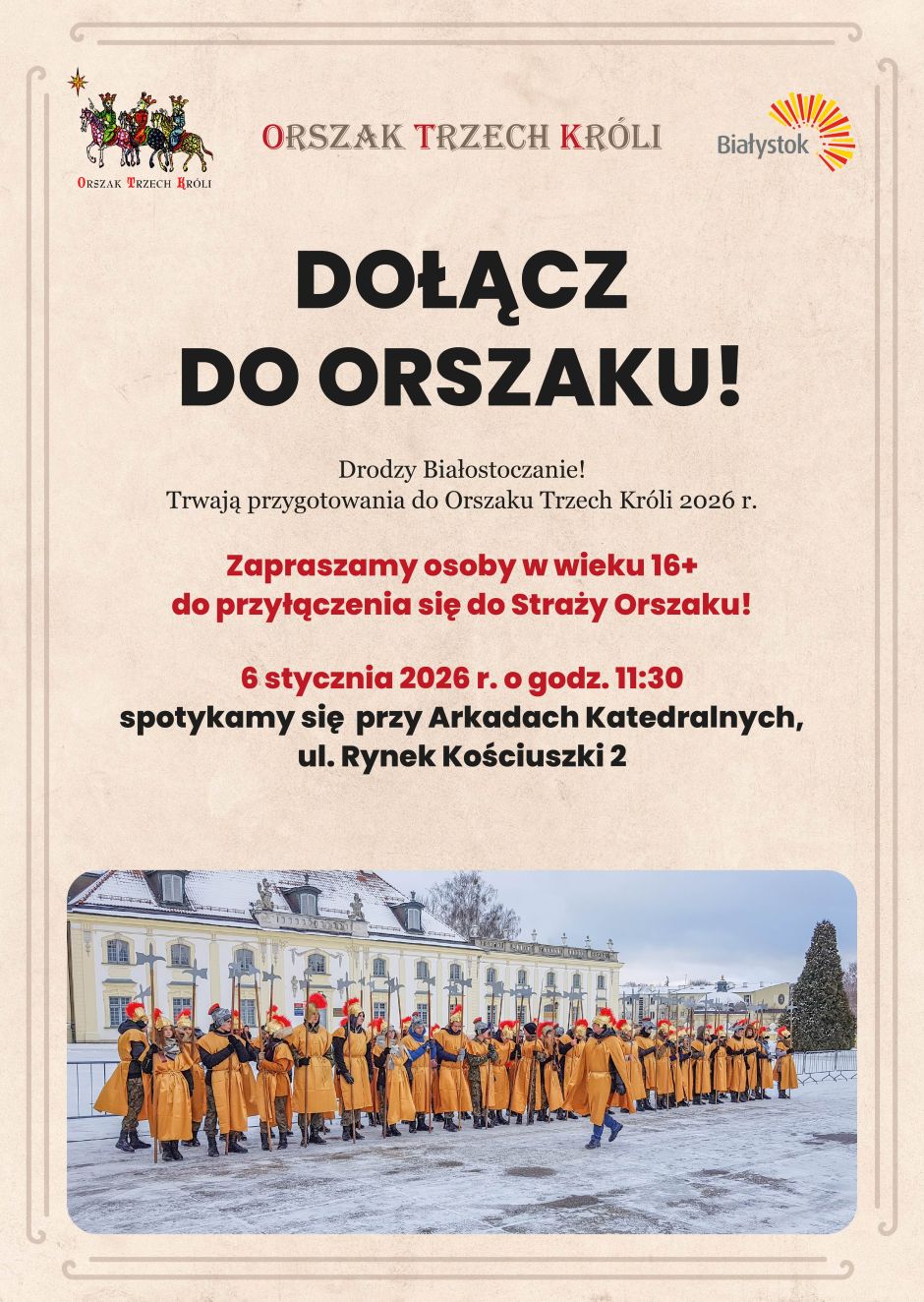 Dołącz do Straży Orszaku Trzech Króli