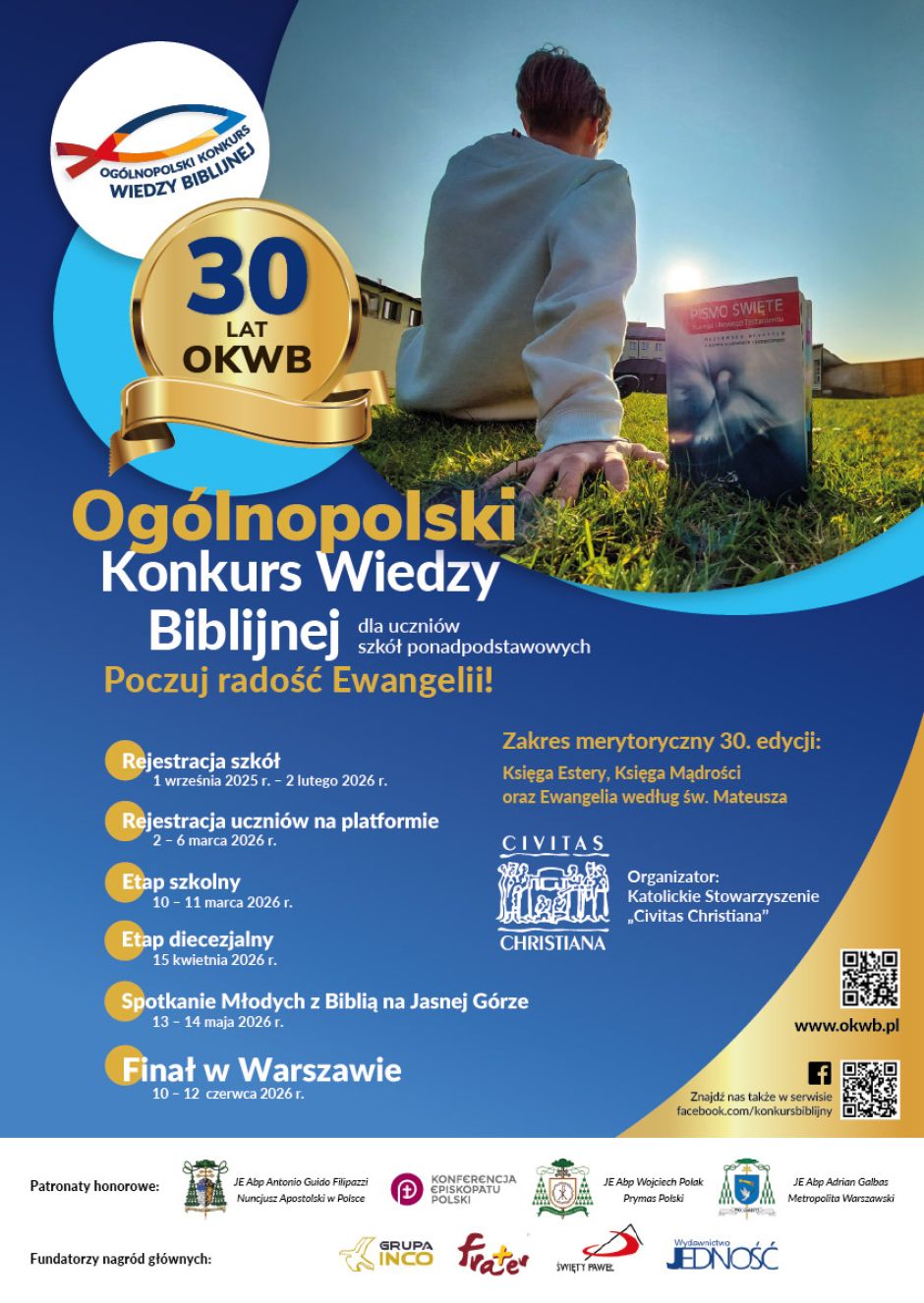 Zapisy na 30. Ogólnopolski Konkurs Wiedzy Biblijnej