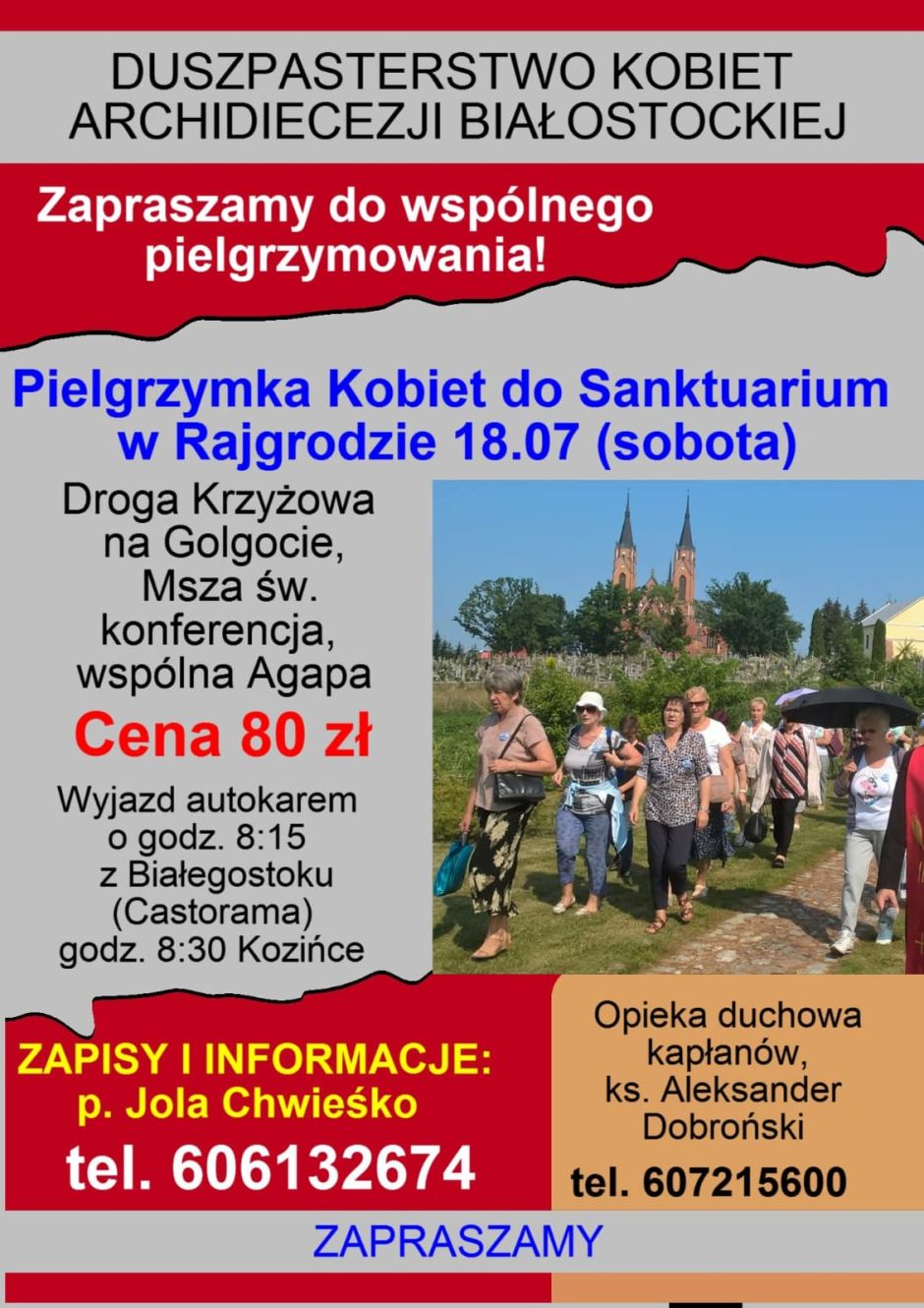 Pielgrzymka Duszpasterstwa Kobiet do Sanktuarium w Rajgrodzie