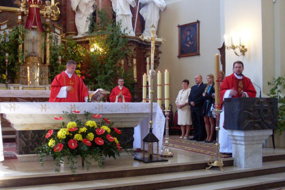 Msza prymicyjna w Sanktuarium Matki Bożej Różanostockiej
