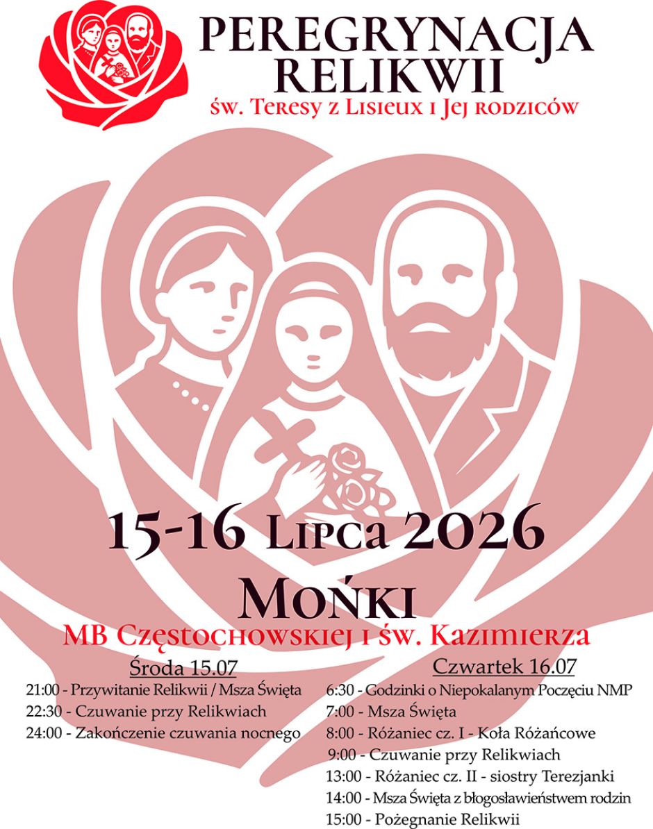 Peregrynacja relikwii św. Teresy z Lisieux i Jej rodziców